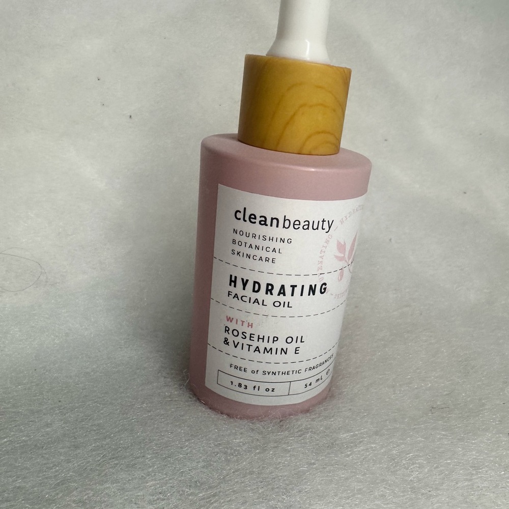 Clean Beauty Hydrating Facial Oil - Pink